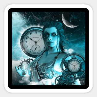 Steampunk lady Sticker